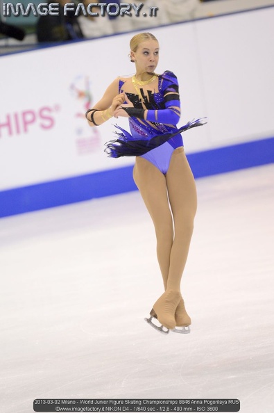 2013-03-02 Milano - World Junior Figure Skating Championships 8846 Anna Pogorilaya RUS.jpg